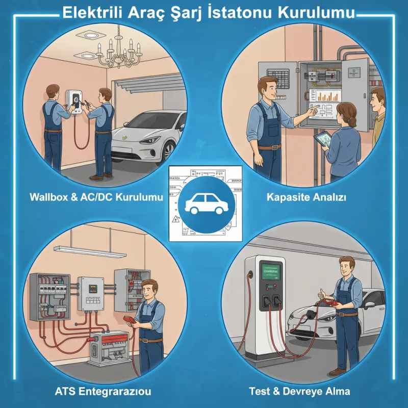 Elektrikli Araç Şarj İstasyonu Kurulumu
