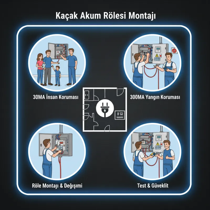 Kaçak Akım Rölesi Montajı
